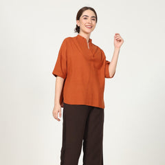 Cliff & Coast Set Of 2 - Autumn Rust & Coffee Brown