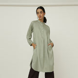 Pleated Tunic - Sage Green