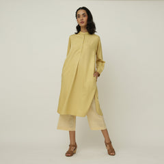 Pleated Tunic - Yellow