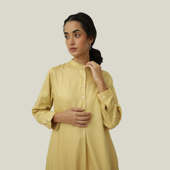 Pleated Tunic - Yellow
