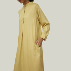 Pleated Tunic - Yellow