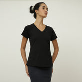 Raglan Sleeve Tee - Black