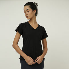 Raglan Sleeve Tee - Black