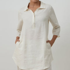 Skipper Collar Tunic - Soft White