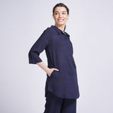Skipper Collar Tunic - Navy