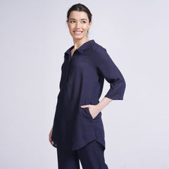Skipper Collar Tunic - Navy
