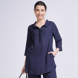 Skipper Collar Tunic - Navy