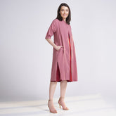 Dakota Long Shirt Jacket - Dusty Pink