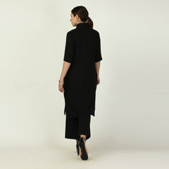 Harlem Set Of 3 - Long Shirt, Top & Pants -Black, Sage