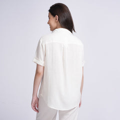 Noir Set of 3 - Shirt, Slip Top & Pants - Ecru