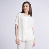 Noir Set of 3 - Shirt, Slip Top & Pants - Ecru