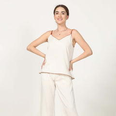 Oh Slip Top - Off-White With Contrast Edging - Limited Edition