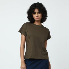 Round neck T-Shirt- Olive