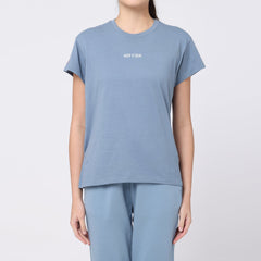 Round Neck T-shirt  - Blue - Keep It Real
