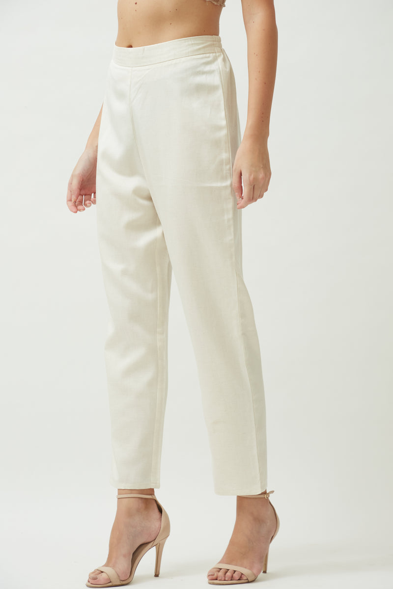 Poised Pants - Ecru