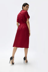 Beatnik Dress - Maroon