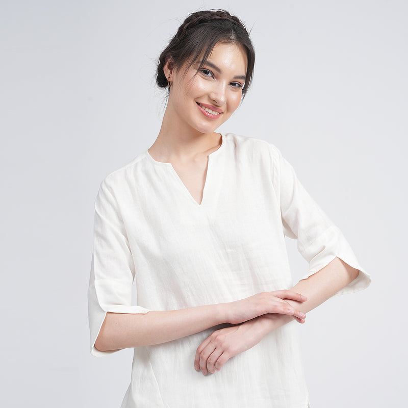 Rowena Set Of 2 - Top & Pants - Ecru