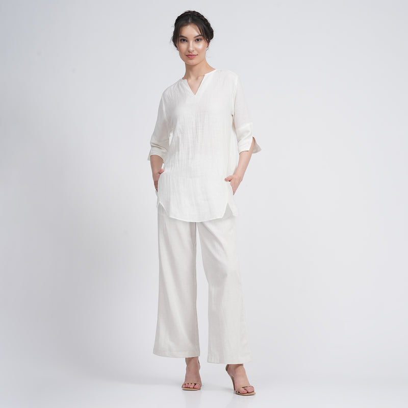 Rowena Set Of 2 - Top & Pants - Ecru