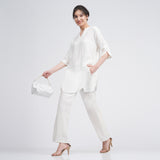 Rowena Set Of 2 - Top & Pants - Ecru