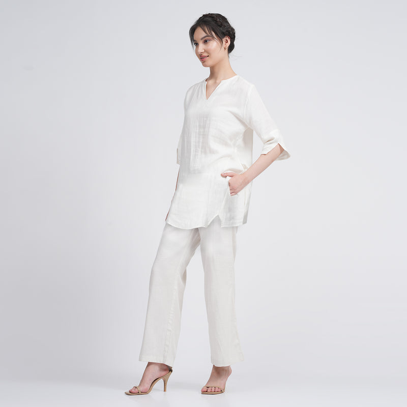 Rowena Set Of 2 - Top & Pants - Ecru