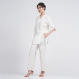 Rowena Set Of 2 - Top & Pants - Ecru