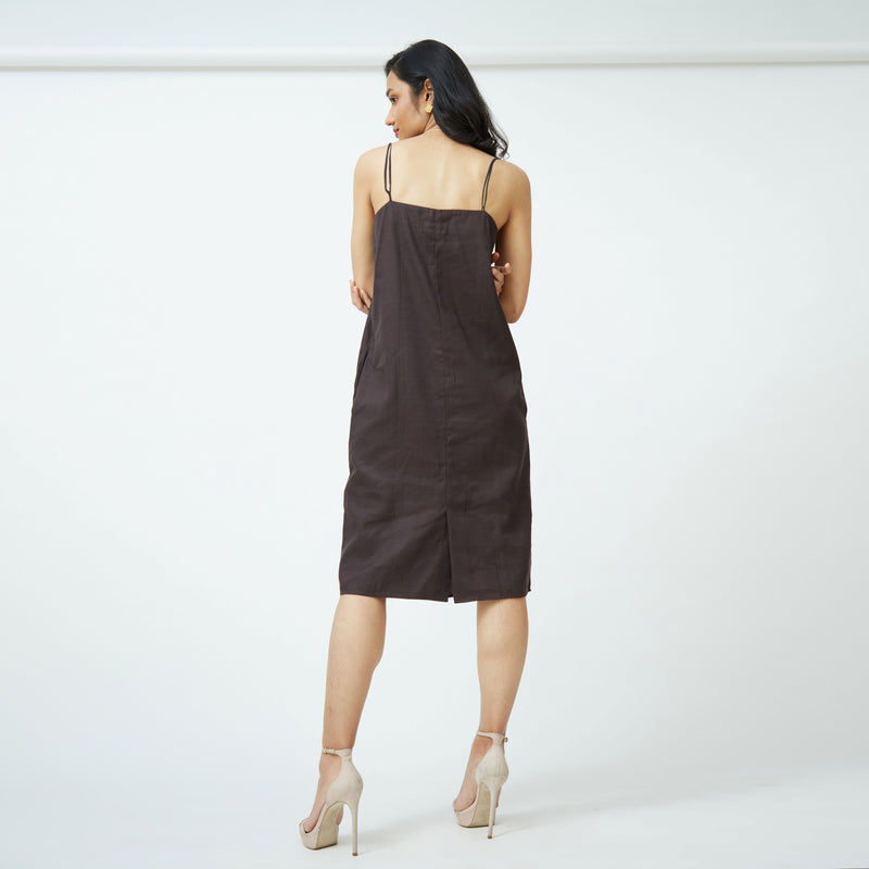 Slip Dress - Coffee Brown