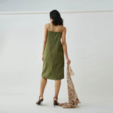 Slip Dress - Olive Green