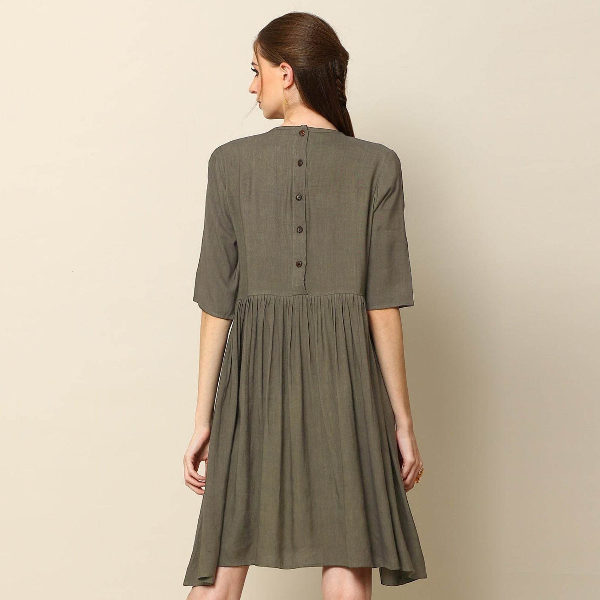 Notting Hill Dress - Olive