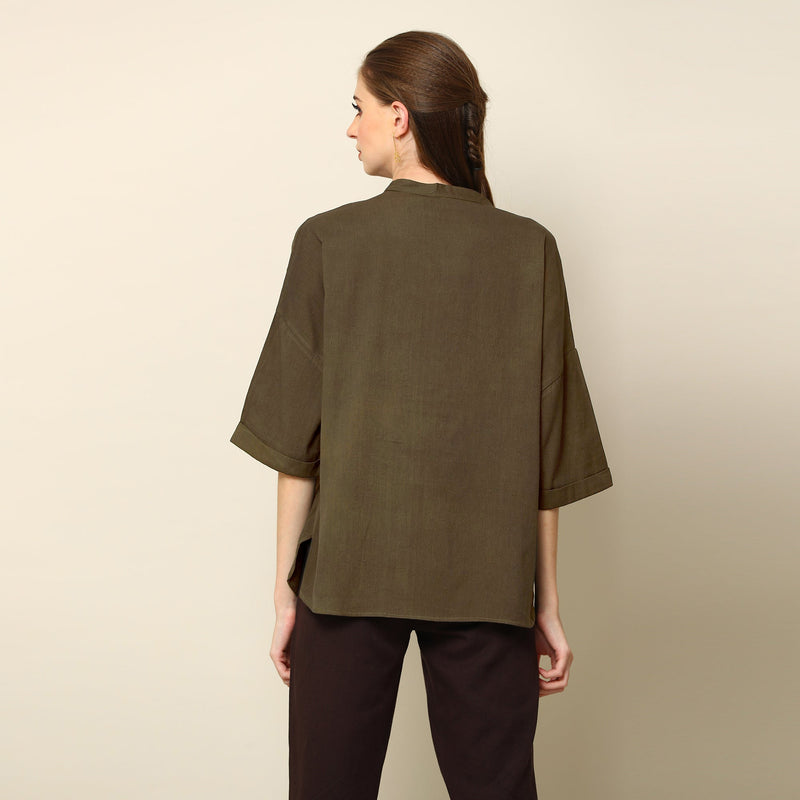 Cliff & Coast Set Of 2 - Olive And Coffee