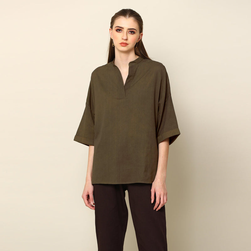 Cliff & Coast Set Of 2 - Olive And Coffee