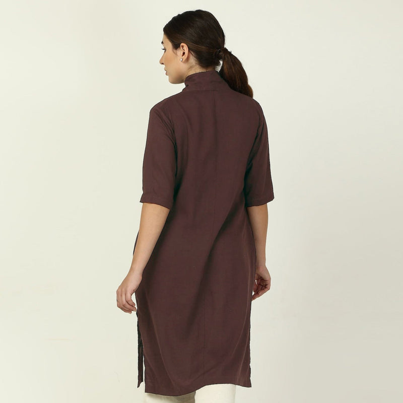 Dakota Long Shirt Jacket - Coffee