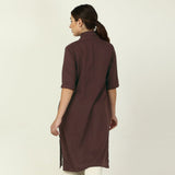 Dakota Long Shirt Jacket - Coffee