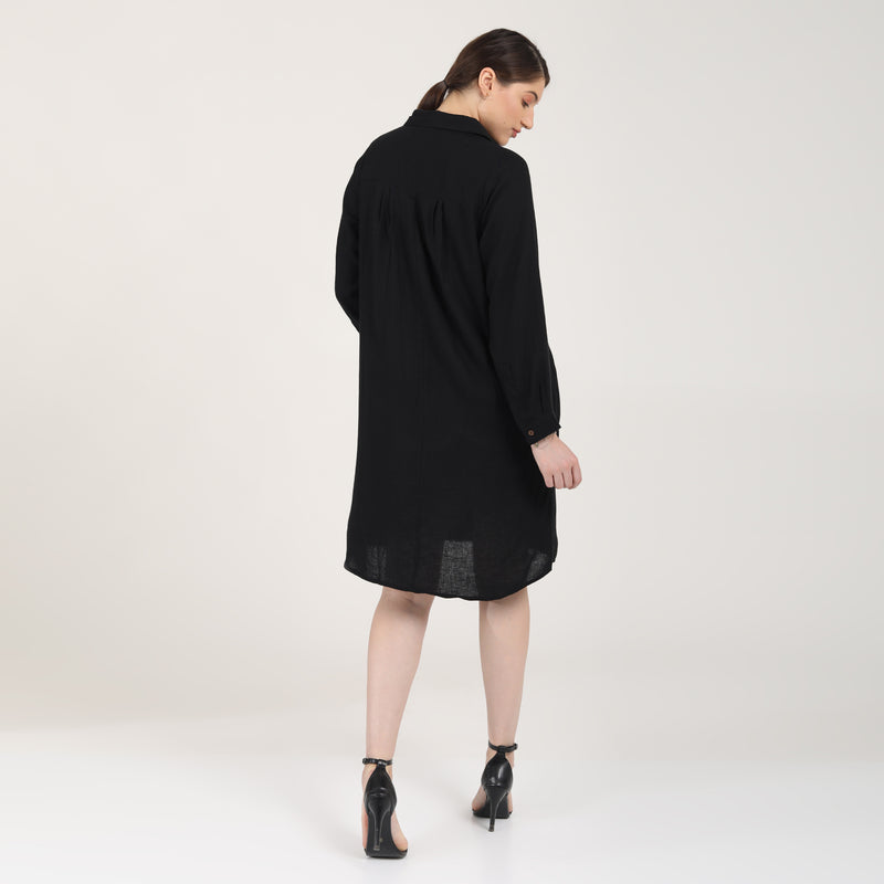 Sardaar Long Shirt - Black
