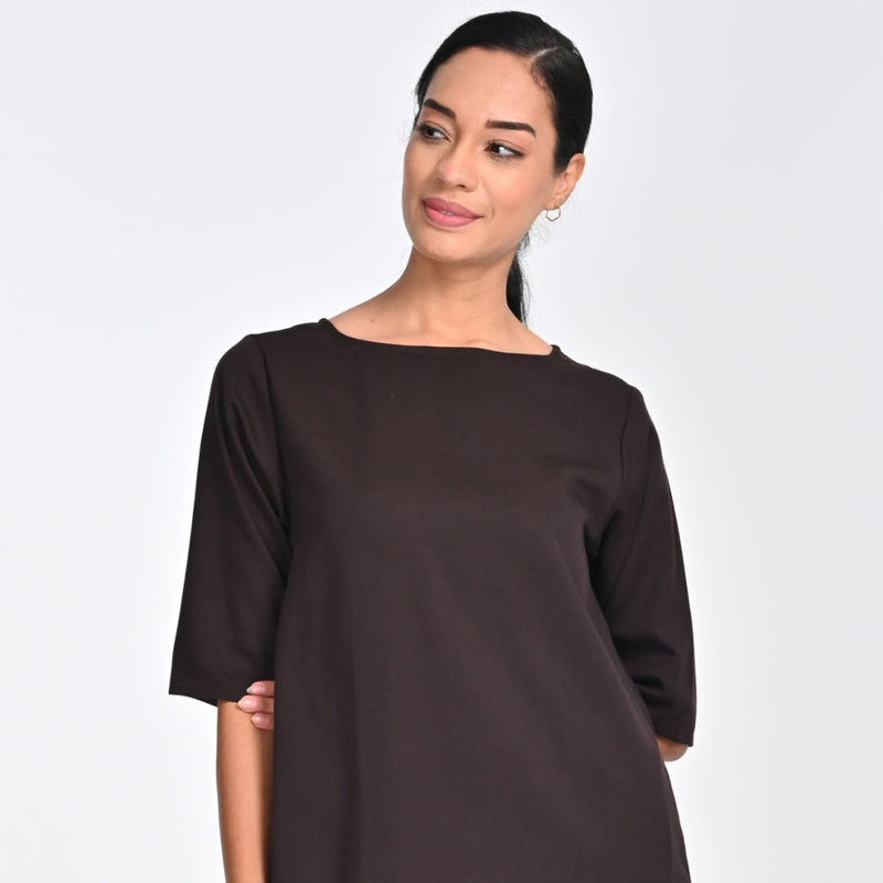 Sack Dress - Coffee