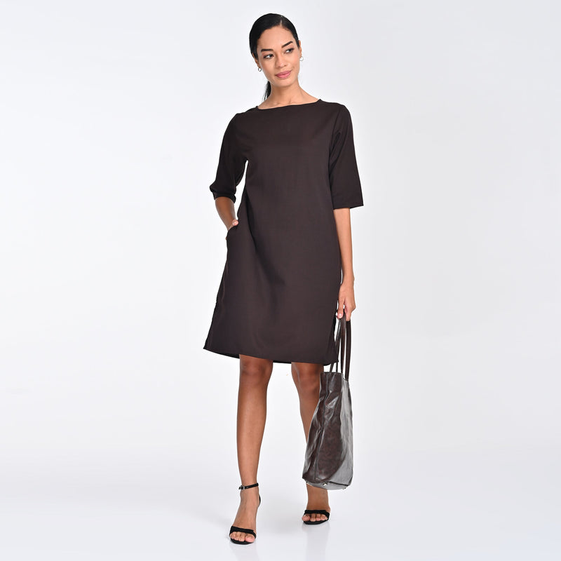 Sack Dress - Coffee