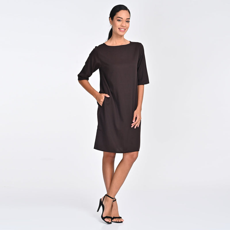 Sack Dress - Coffee