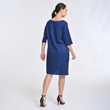 Sack Dress - Navy