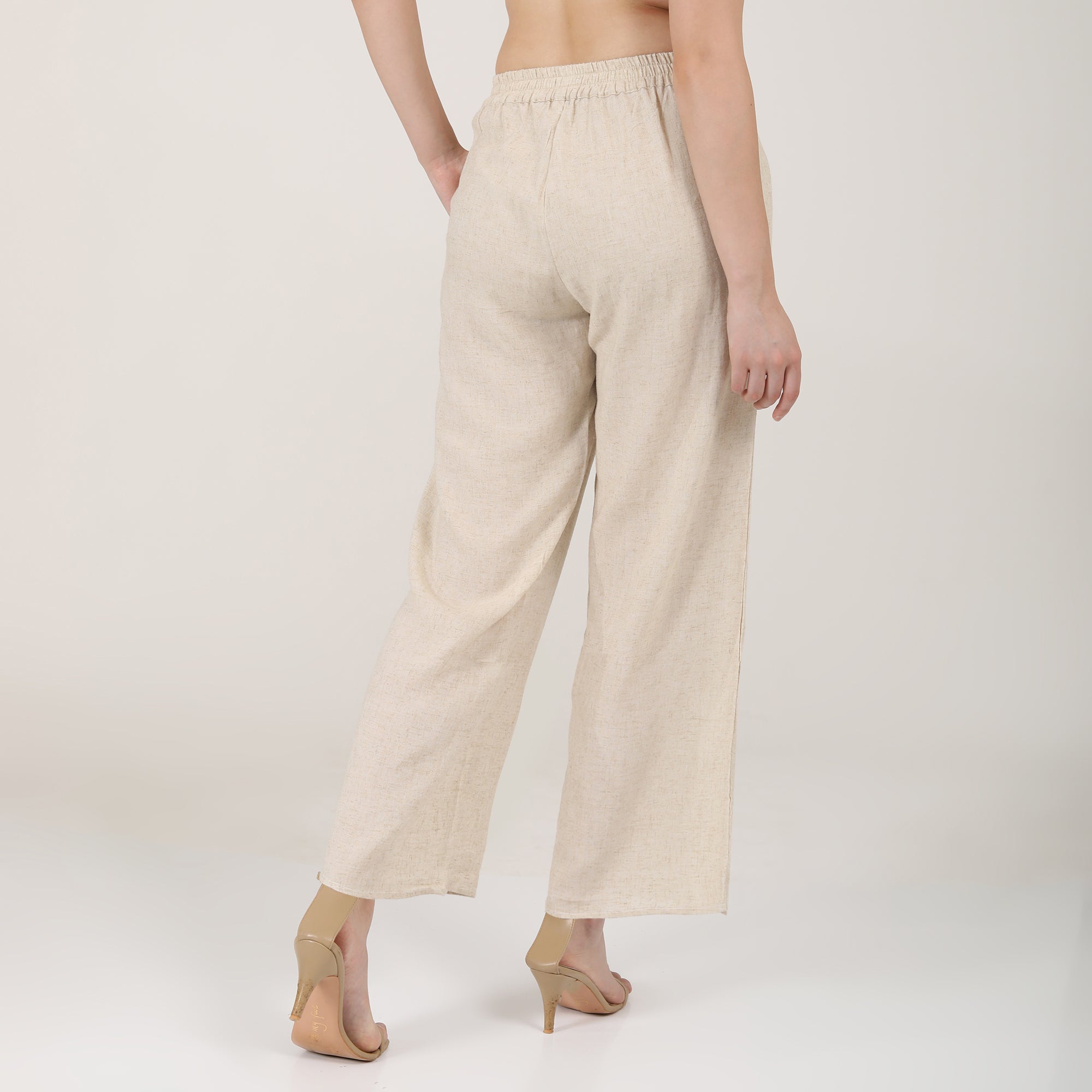 Long Leg Pants - Beige