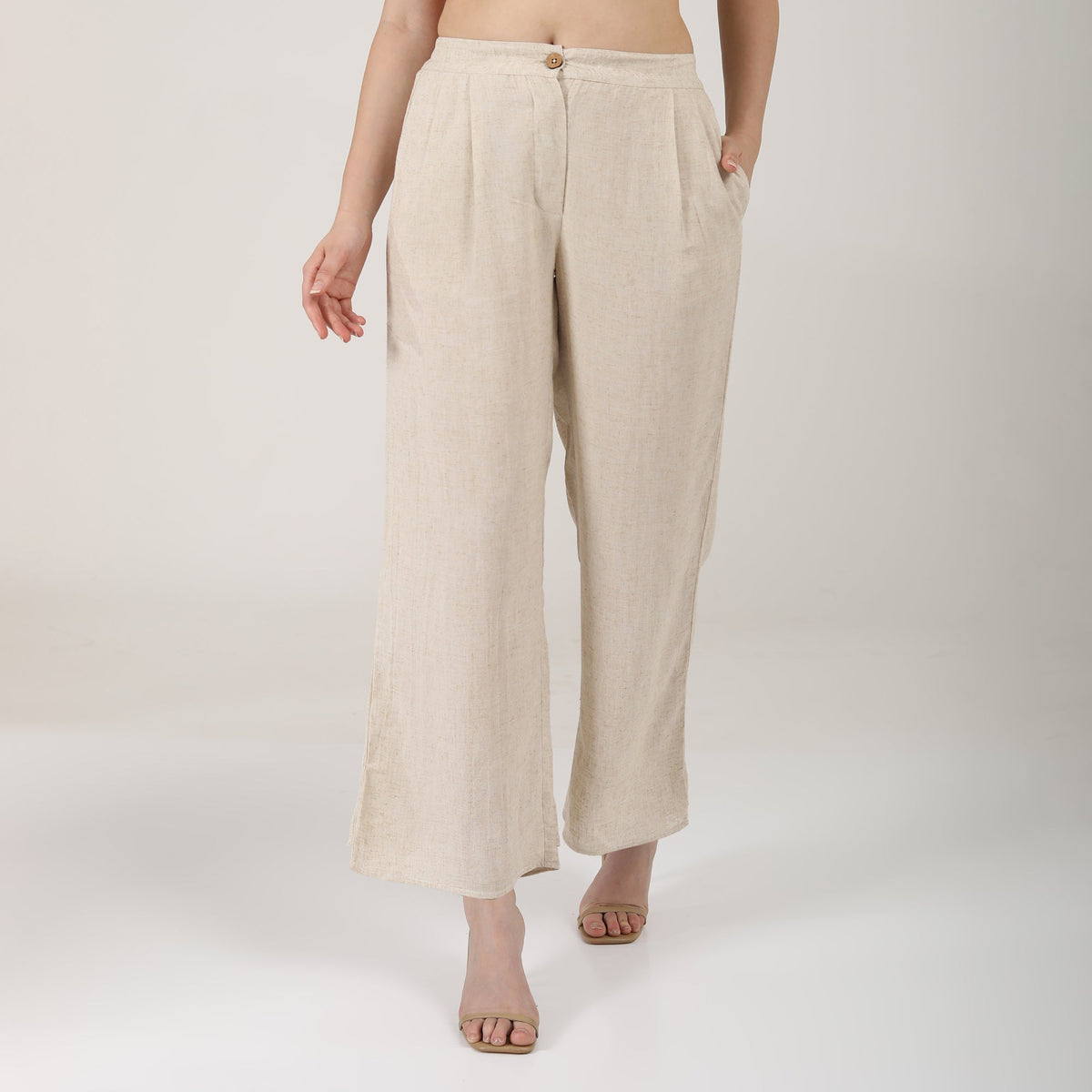 Long Leg Pants - Beige