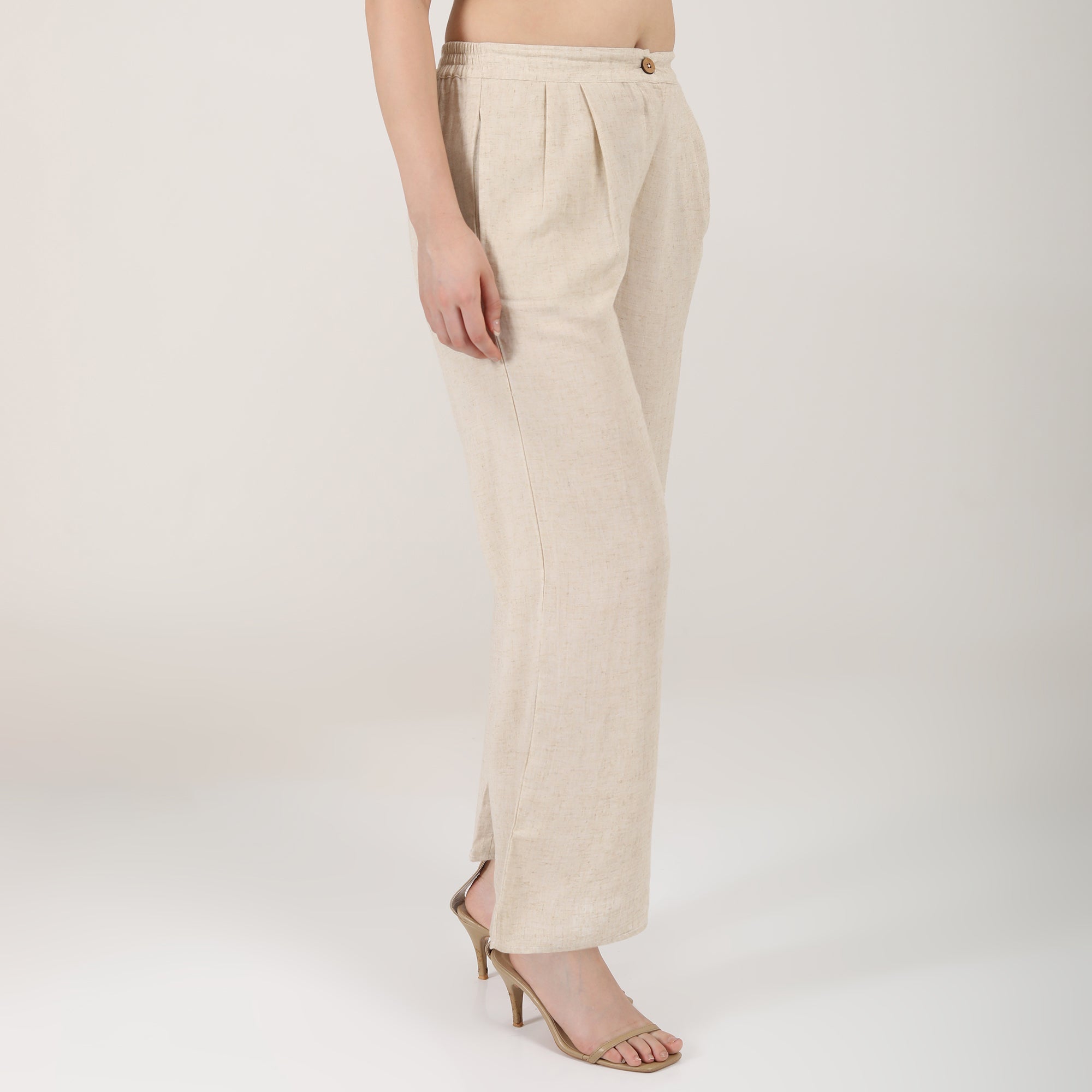 Long Leg Pants - Beige