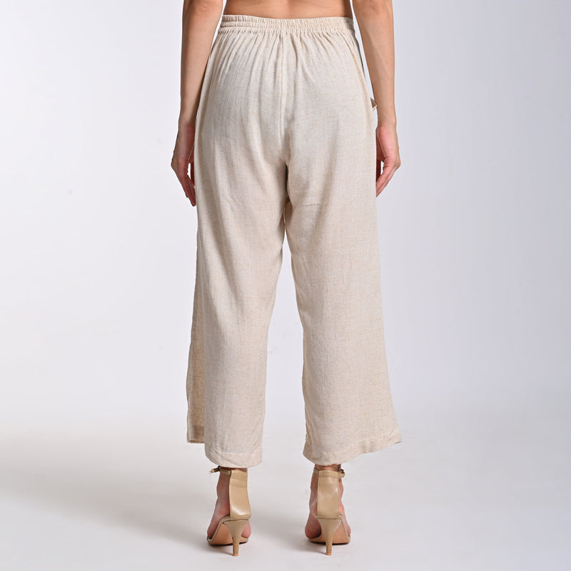Dahlia Set Of 2 - Sleeveless Tunic & Pants - Beige