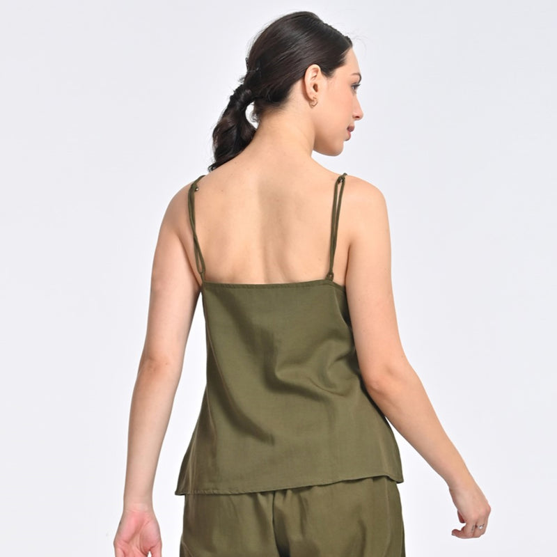 Oh Slip Top - Olive Green