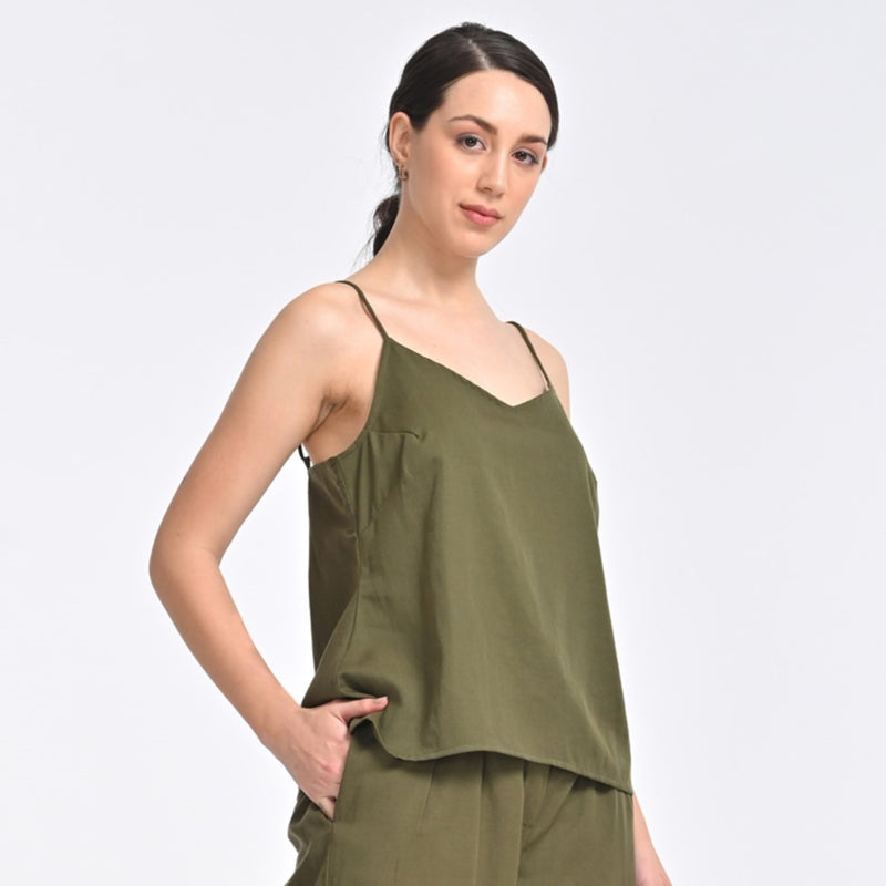 Oh Slip Top - Olive Green