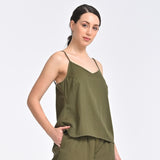 Oh Slip Top - Olive Green