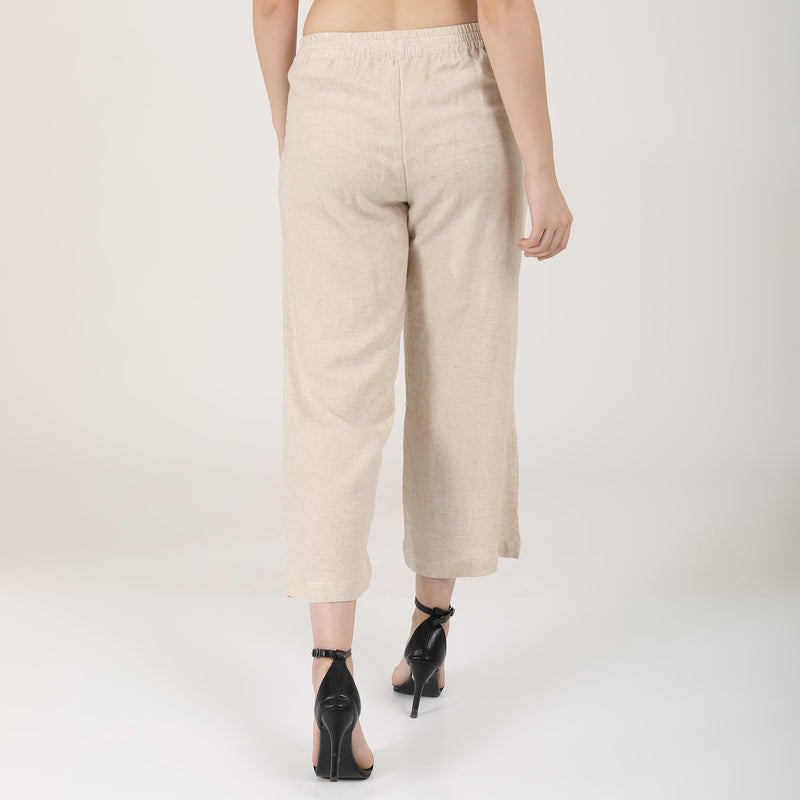Sofia Set of 2 - Long Tunic & Pants - Coffee Brown & Beige