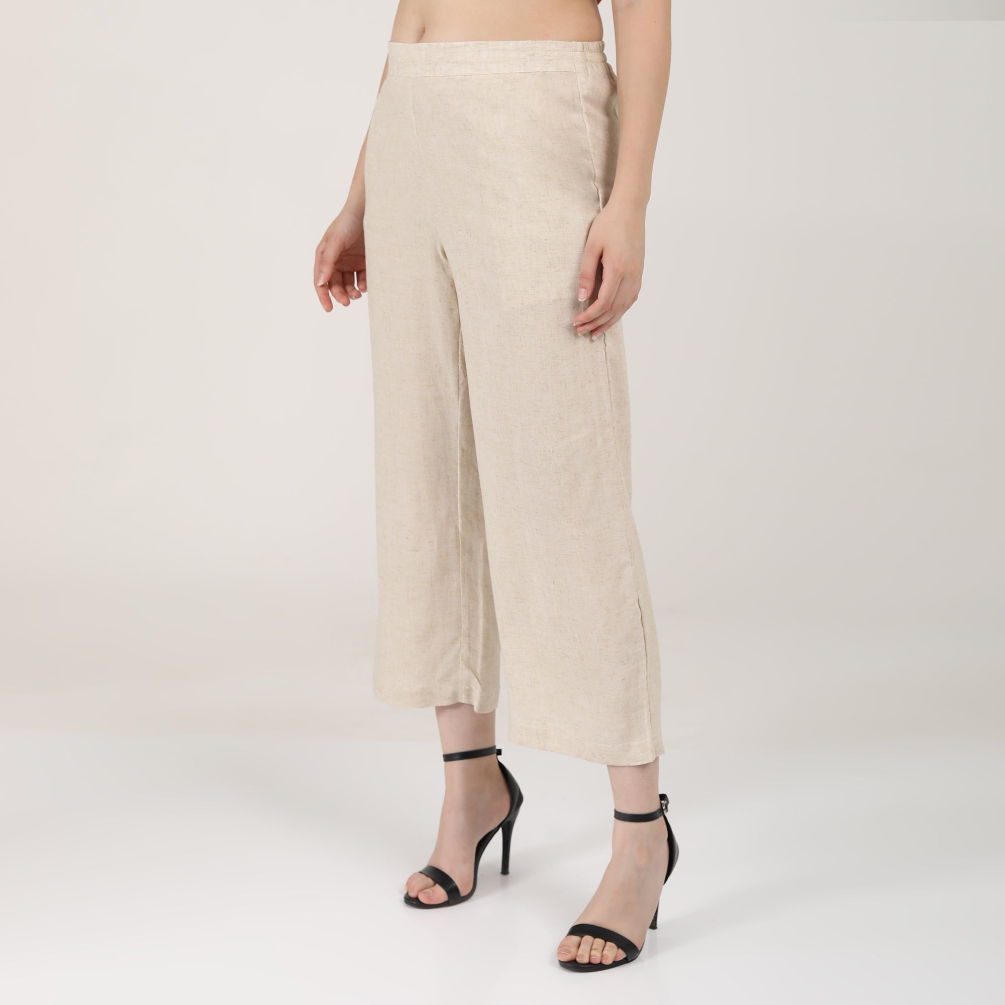 Sofia Set of 2 - Long Tunic & Pants - Coffee Brown & Beige