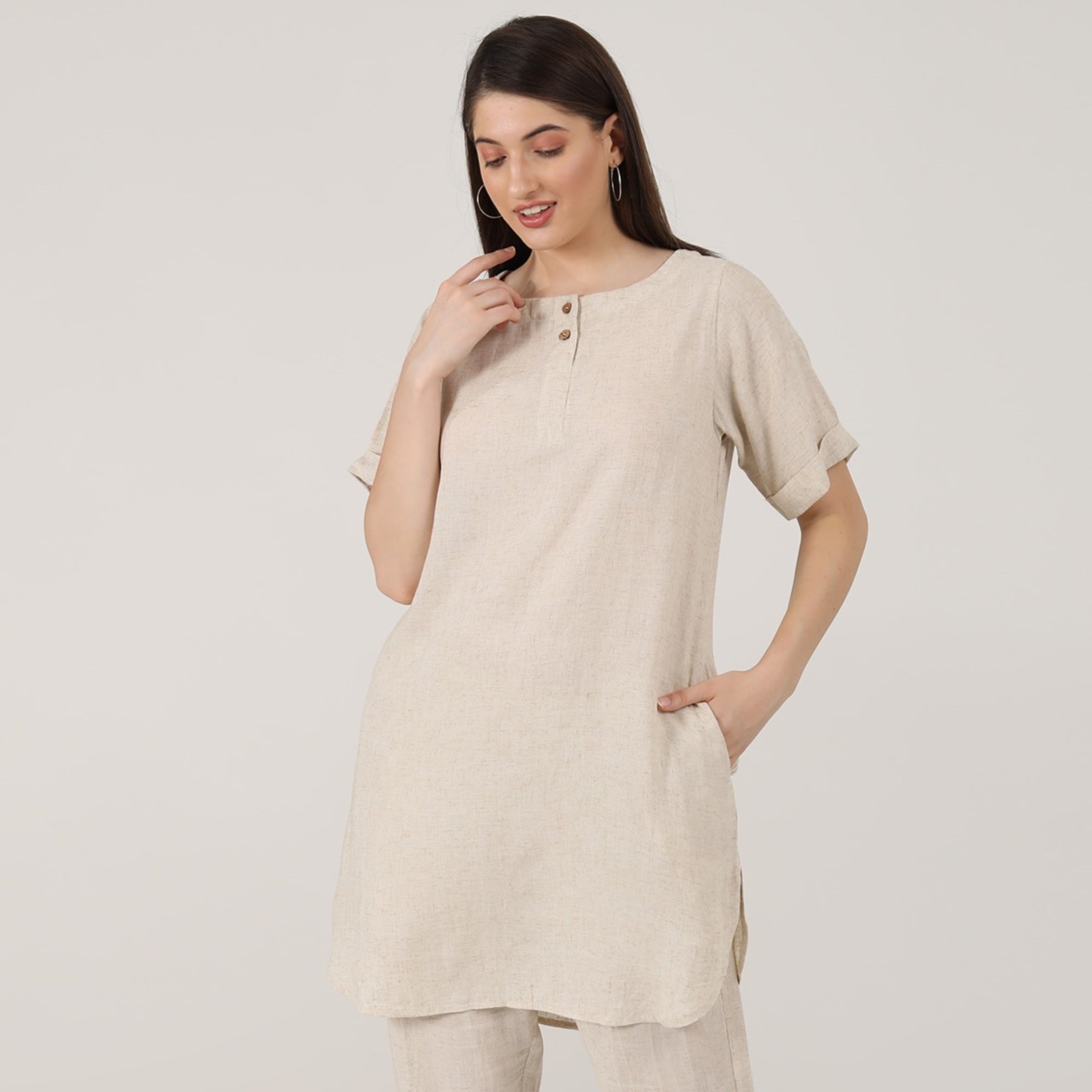 Poised Tunic - Beige