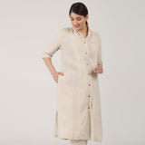Dakota Long Shirt Jacket - Beige