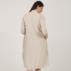 Dakota Set Of 2 - Long Shirt Jacket & Dress - Beige