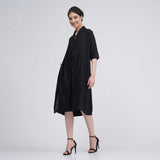 Dakota Set Of 2 - Long Shirt Jacket & Dress - Black